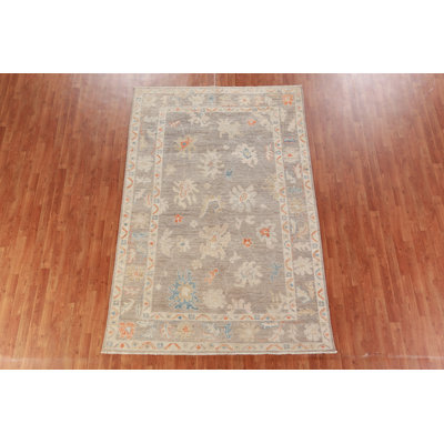 Tapis oriental floral Oushak 6 x 9