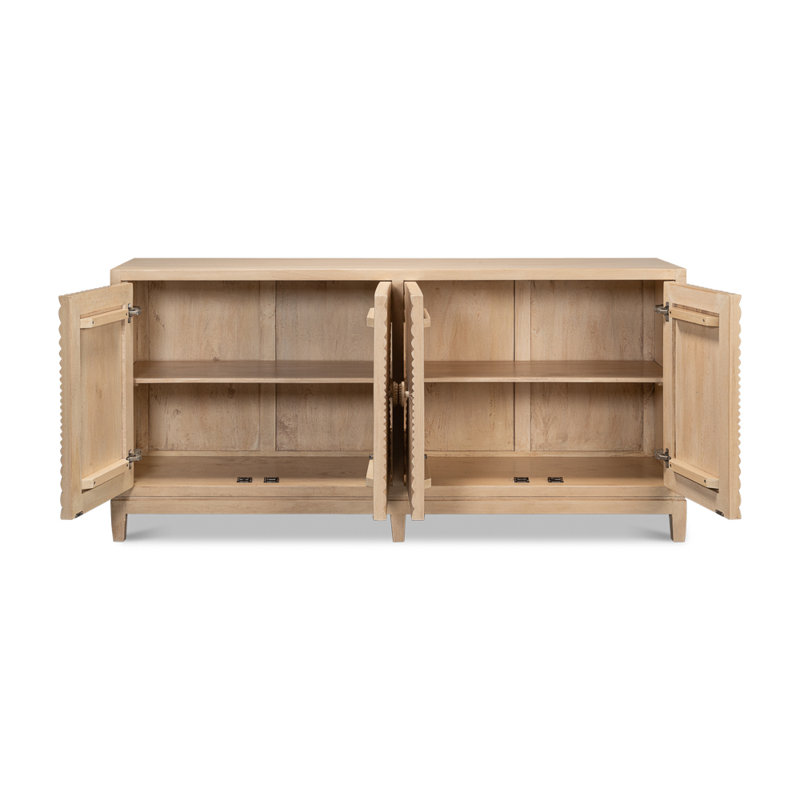 Rayon 76'' W Solid Wood Sideboard