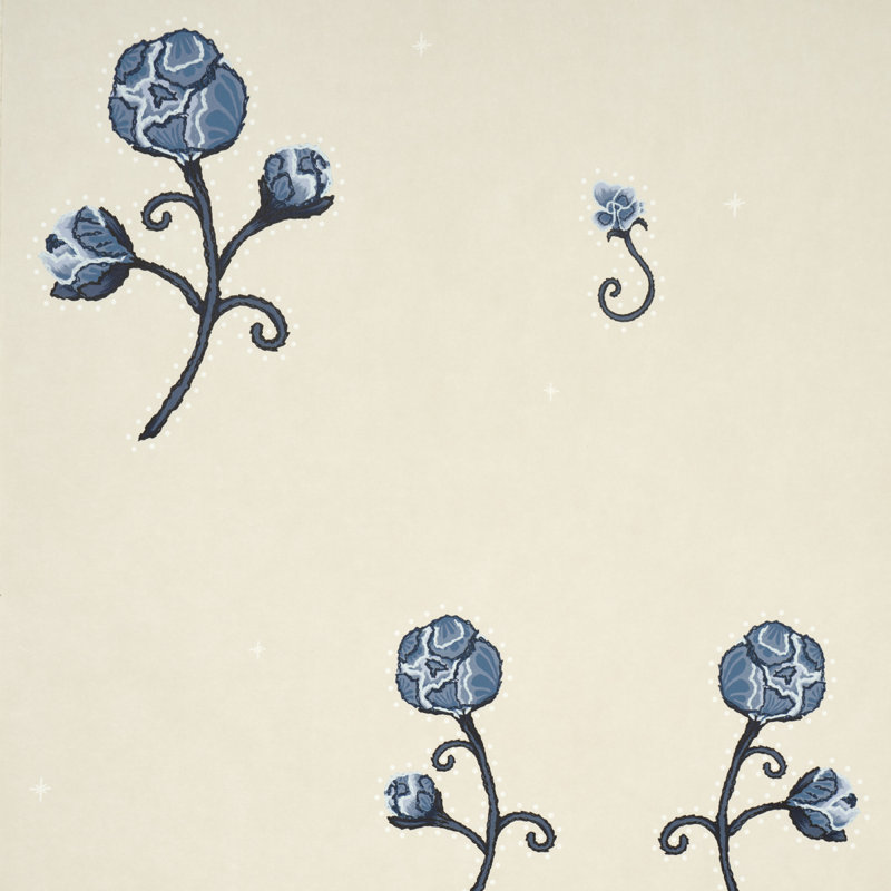 Papier peint Schumacher X, Bleu marine