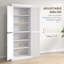 Armoire de cuisine 72 po, armoire de rangement avec portes et tablettes, garde-manger autoportant, blanc-1414725641
