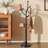 Solid Wood Freestanding 8- Hook Coat Rack-1206854186