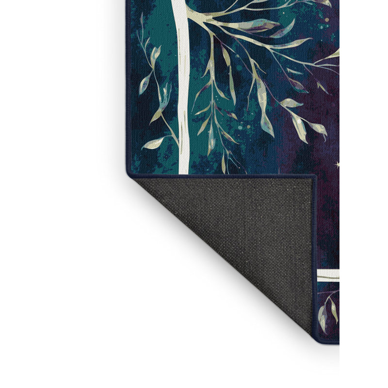 Cosmic Bloom Rug, Square 6'