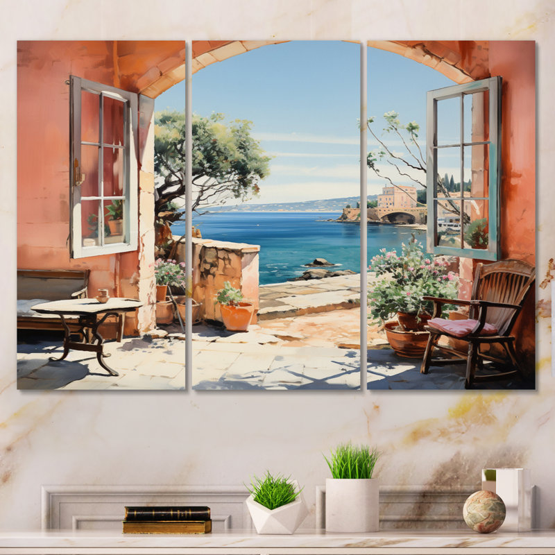 La Dolce Creativita Beachside I - Italy Metal Wall Art