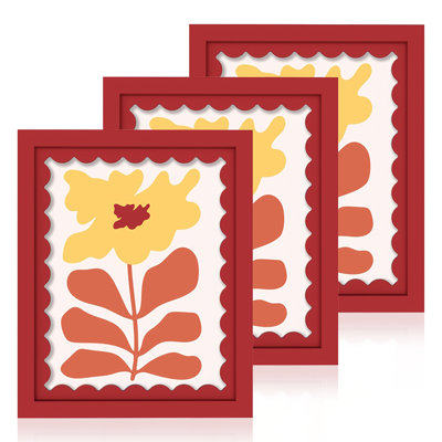  3pcs 8x10 Photo Frames with WavyMat