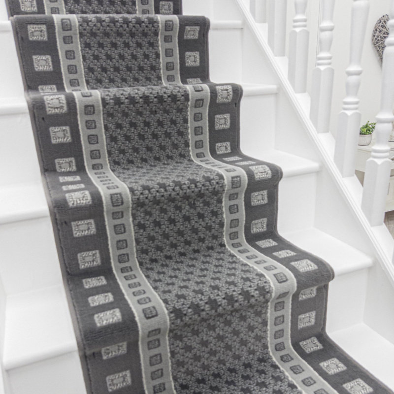 Stair Runner Geometric Area Rug, Stair Runner 60 x 480 cm