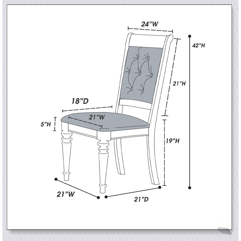 Ensemble de 2 chaises de salle à manger rembourrées de luxe, capitonnées et argentées, confortables et élégantes pour les salles à manger modernes.