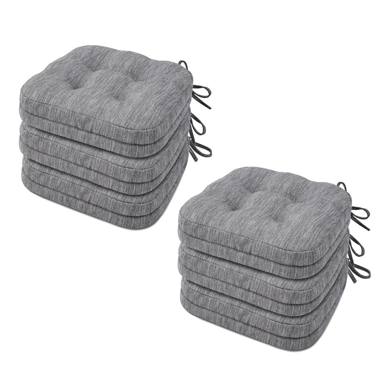 Coussin de chaise d'intérieur 3,7 po, Gris