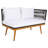 Faiqah 5 - Person Patio Dining Set with Rectangular Table , Cushions Included-2139747592-2139747596