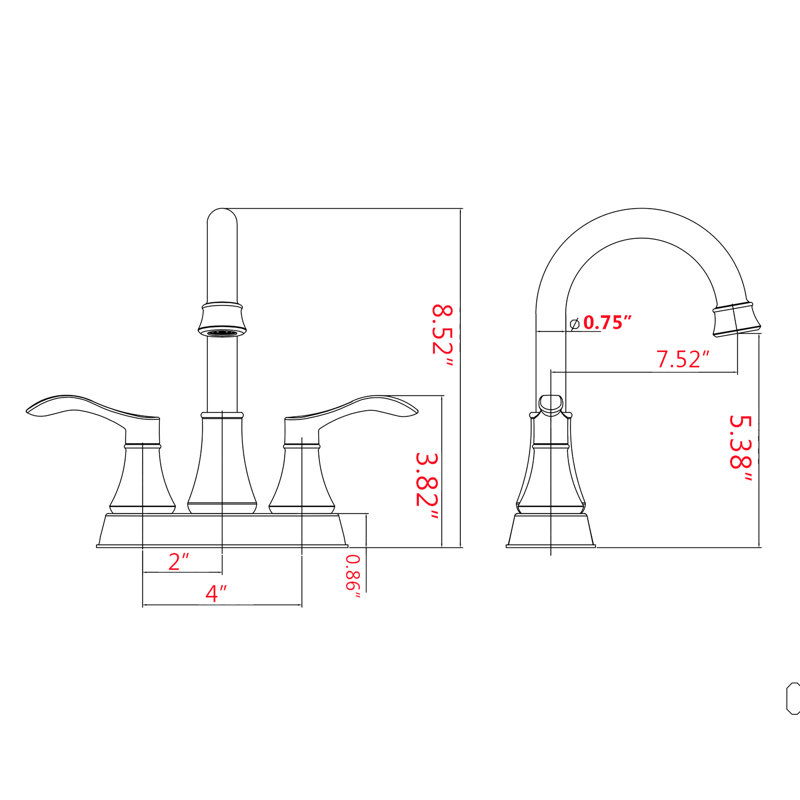 4" Bathroom Faucet In Brushed Gold, 360 Swivel Spout With Pop-Up Drain, Metal, & , Rustproof, Soft Bubble Water Flow, Drip- Cartridge, Elegant Handles, 1.8 Gpm, 7.52" Reach Gold - 4 Inches , Pop Up