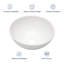 Lavabo de salle de bain circulaire en céramique blanche l 16 "x P 16" au-dessus des comptoirs