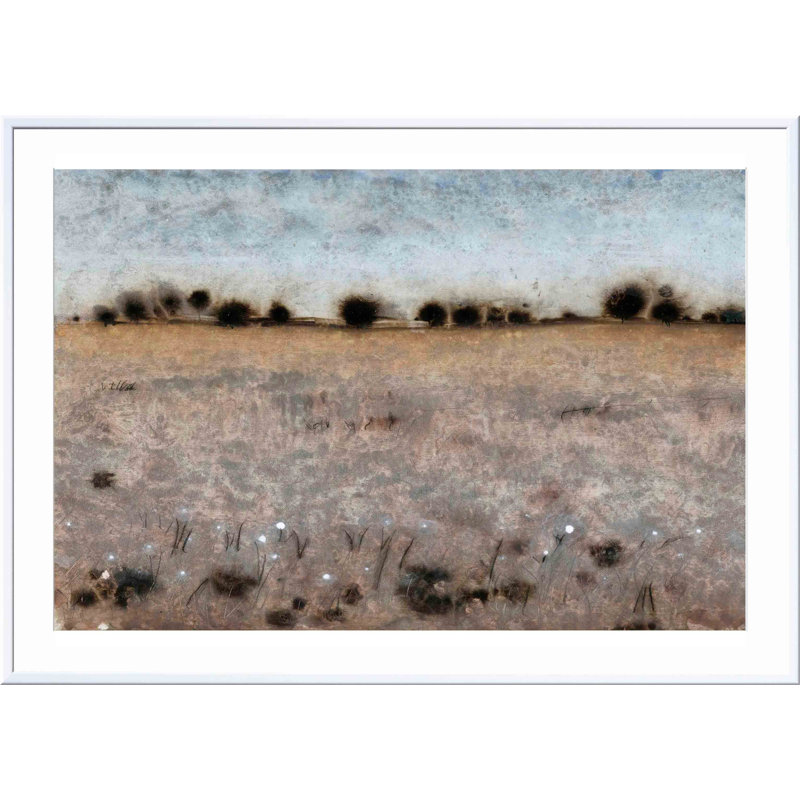«Late Af après-midi I» par Tim O'Toole - reproduction d'art encadrée, Blanc, H 12 po x l 8 po