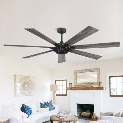 72" 7 - Blade Windmill Ceiling Fan with Remote Control