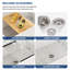 Ceramic 33" L x 20" W Large Single Bowl Farmhouse/Apron Kitchen Sink Workstation with Accessories-112554804