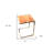 Set of Three Stylish Wood and Metal C Shaped Nesting End Tables