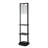 Two Tiered Vertical Shelving Stand with Light