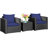 Alycen 2 - Person Patio Conversation Set with Cushions-726803154-726803167