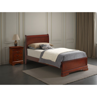 Ensemble de chambre à coucher avec lit à panneaux 2 pièces Cairns Cherry