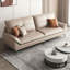 Canapé-coussin gris en cuir véritable standard-18324118