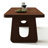 Nut-brown Rectangular Solid Wood Dining Table-966397286