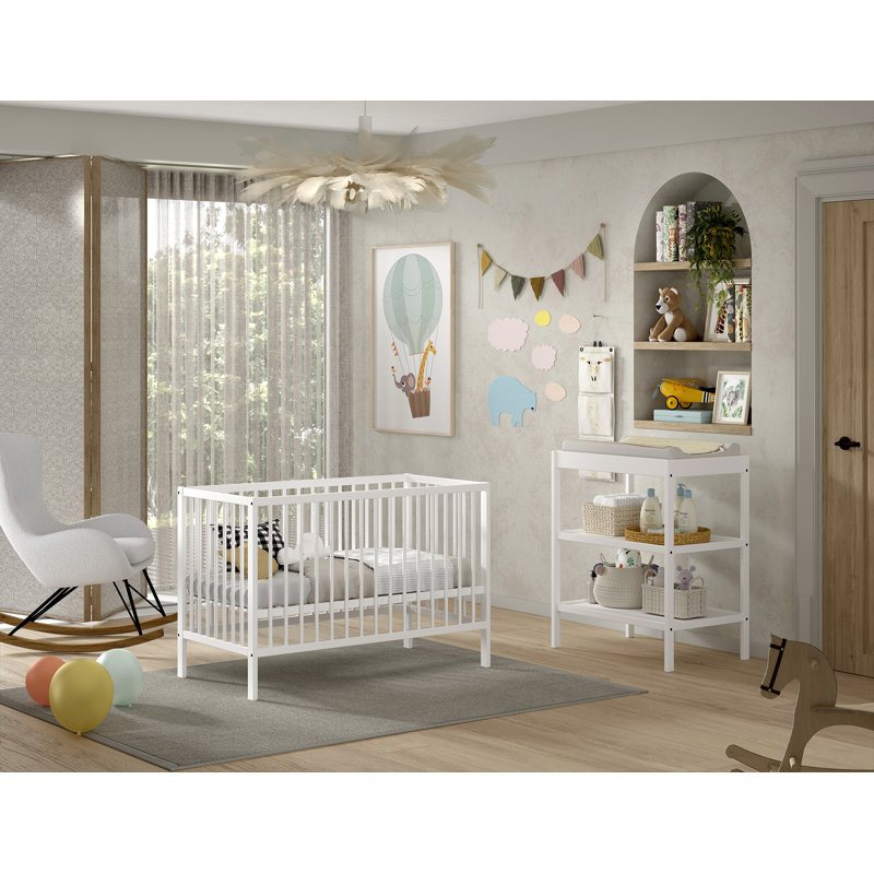 Dino 2 -Piece Nursery Furniture Set, White