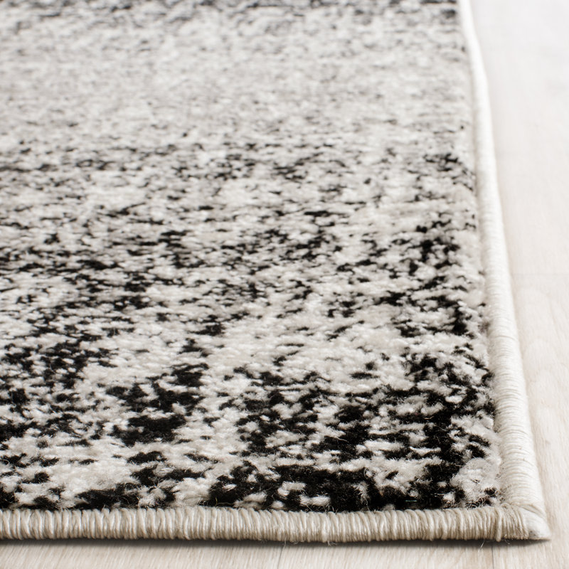 Riebe Black Area Rug, Square 4'