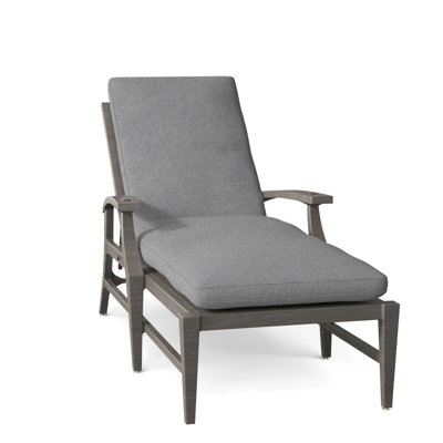 Chaise longue d'extérieur en aluminium Croquet