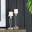 Glass Tabletop Candlestick