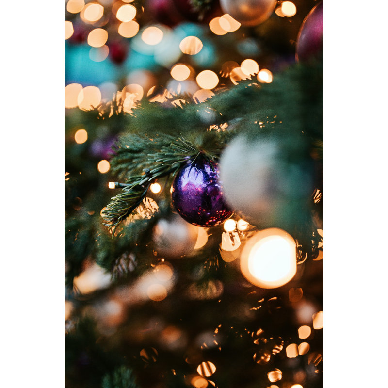 Lumières sur un arbre de Noël, L 12 po x H 18 po