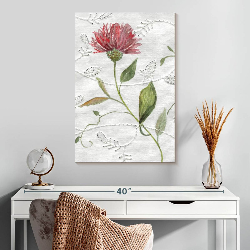 Broderie botanique Harnek I, H 30 po x l 20 po