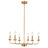 Mayani Roxsanne 6 - Light 24" Dimmable Modern Metal Candle Style Chandelier for Bedroom Living Room Kitchen Island Foyer Entryway-263919206