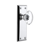 Grandeur Fifth Avenue Plate Privacy with Provence Crystal Door Knob