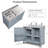 Elara  39.4" Outdoor Kitchen Island With Integrated Sink And Ample Storage-124955590
