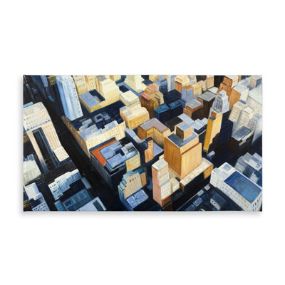 Contemporary Blue Tablecloth - Empire State Building View