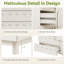 Commode moderne à 6 tiroirs avec devant ondulé pour chambre à coucher, salon et chambre de bébé-2018479854