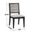 Set Of 2 Dining Chairs With Upholstery And Stable Construction