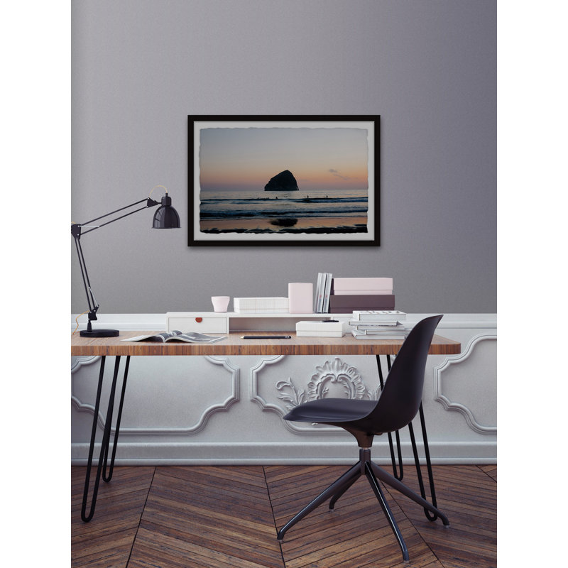 Haystack Rock - Single Picture Frame Painting, 41 cm H x 61 cm W