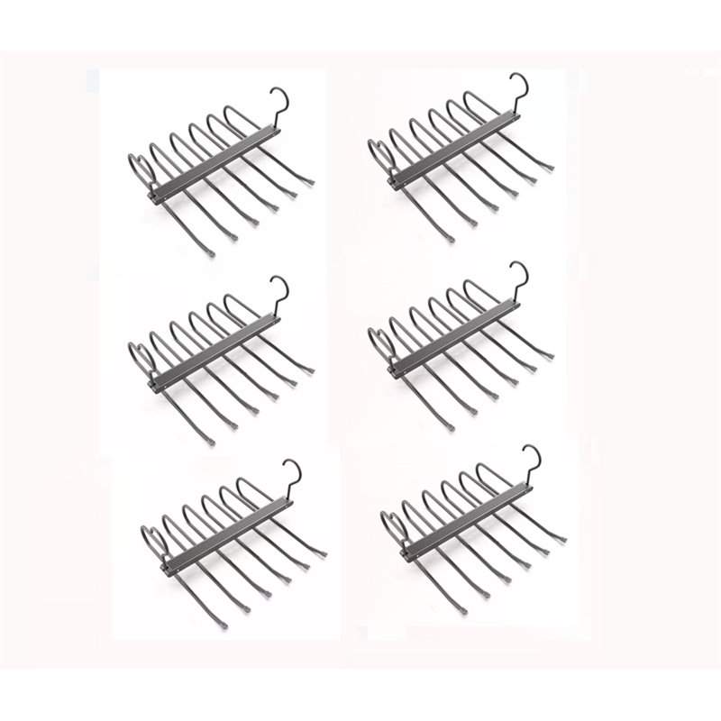 Cintre pour pantalons pliable en alliage d'aluminium, 6
