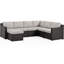 Ensemble de conversation pour patio en osier 7 pièces Latitude Run® (gris / beige)-1428475660-1428475661