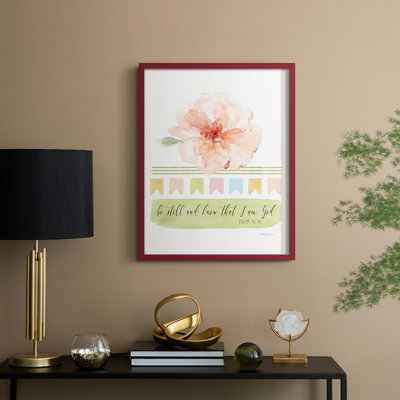 Be Still Framed Print - Solid Wood