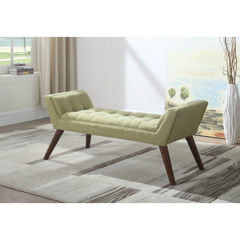 Banc rembourré Maclean, Vert clair