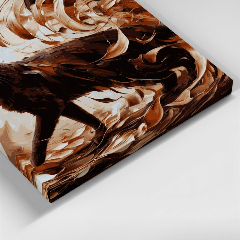 Cats Havana Brown, art mural sur toile brune, H 24 po x l 36 po