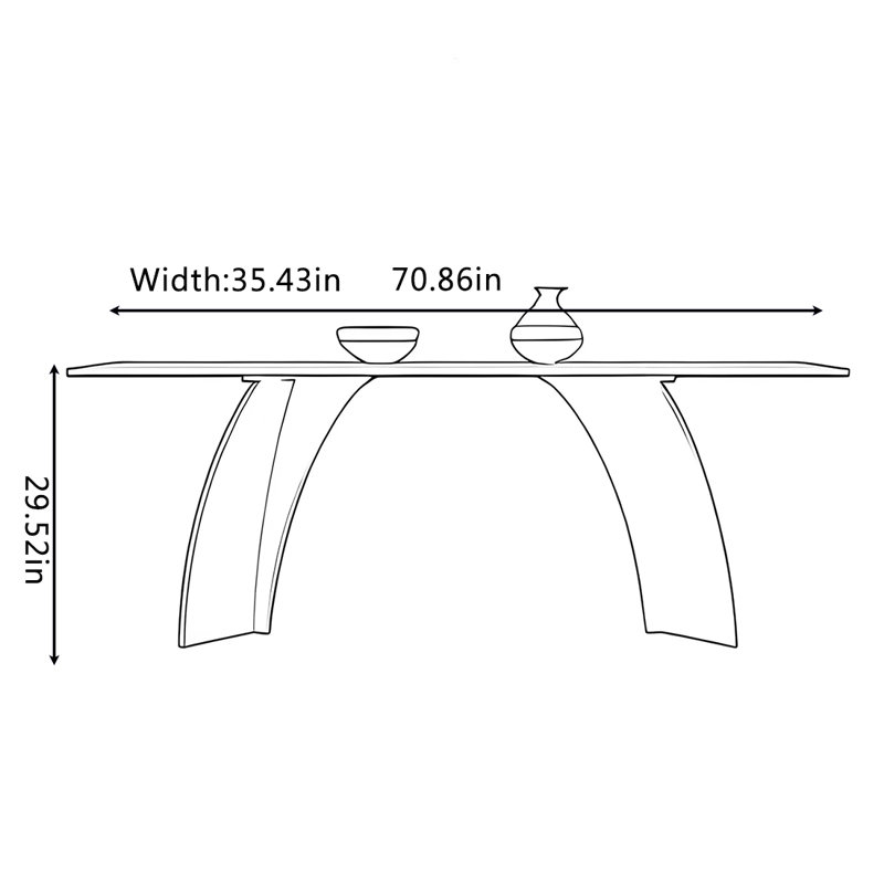 Gensie, 29.52"H x 70.86"L x 35.43"W