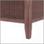 Grand lit plateforme à baldaquin en bois avec lattes de soutien, espresso-129230872-129230873