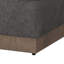 Repose-pieds Jeni, blocs de coin Modern 39 po, bois massif, polyester-102957804