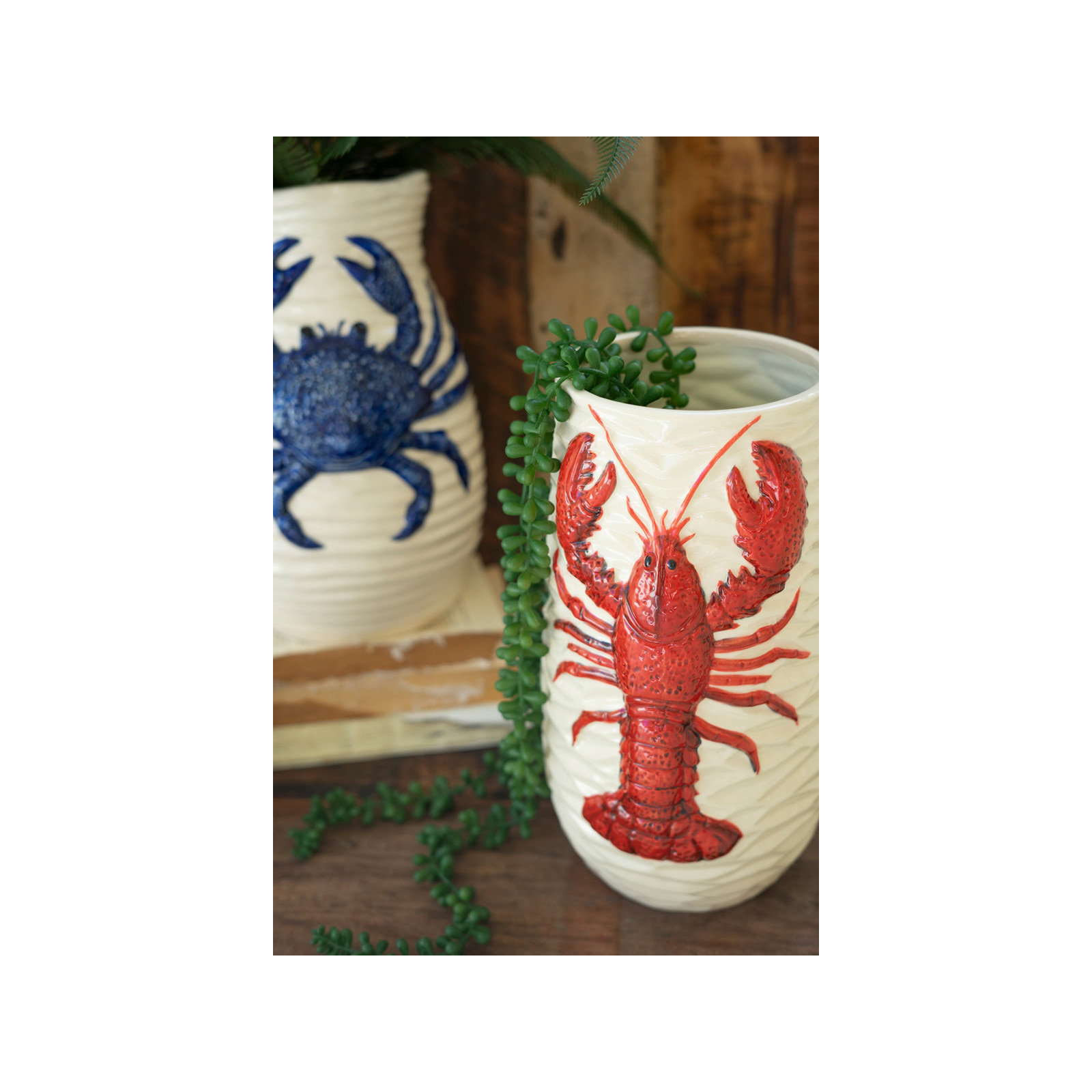 CERAMIC LOBSTER VASE