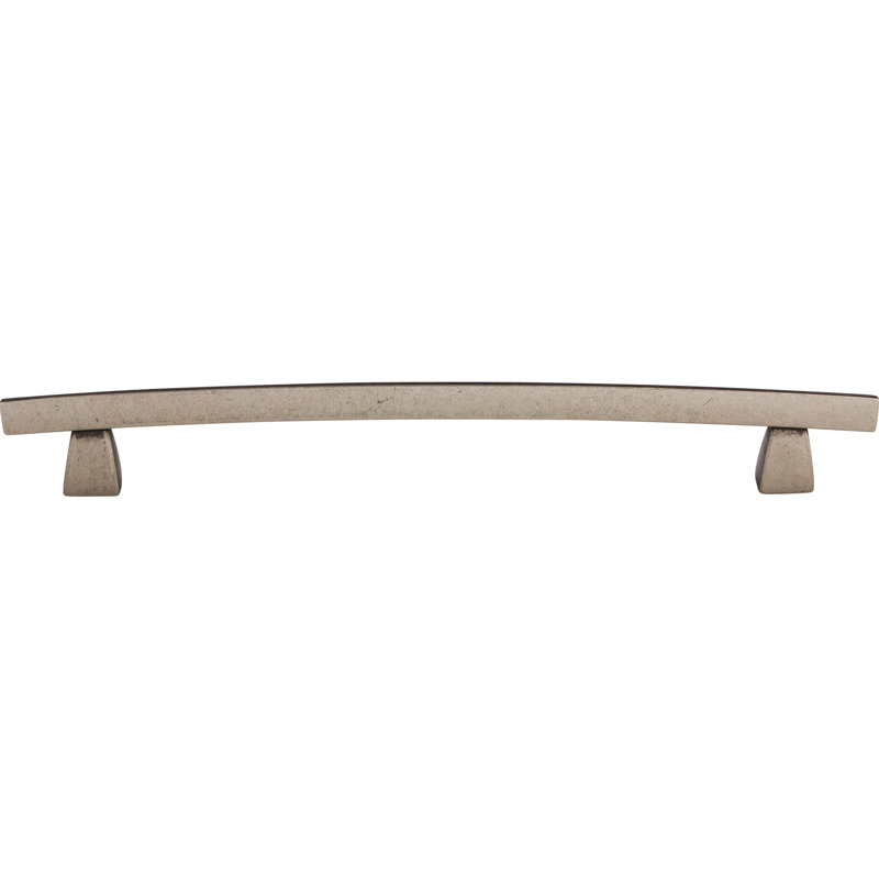 Arched Bar Pull, Pewter Antique, 8" Center to Center