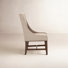 Barlow Trestle Dining Table Set w/ 4 Upholstered Chairs & 1 Buffet