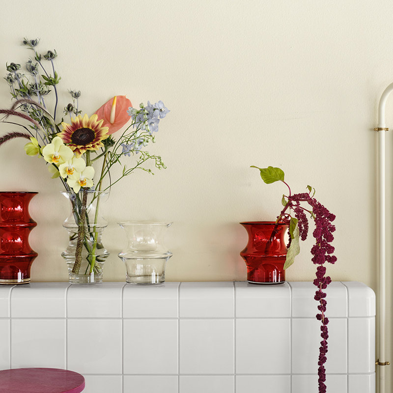 Grand vase Pagod, Transparent, H 6,6 po x l 5,9 po x P 5,9 po