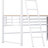 Loft Bed With 3 Layers Of Shelves And L-Shaped Desk-890662719-904526700