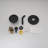Single Handle 9-Spray Round Rain Shower Faucet 1.8 GPM With Pressure Balance Valve In. Matte Black(Valve Included)